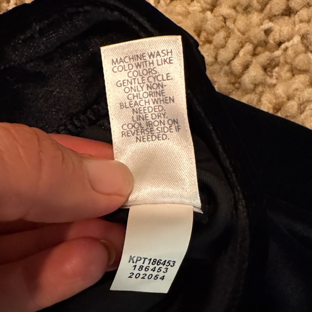 NWT J. Jill Wearever Collection Black Velvet Pants size Large Tall - Picture 10 of 16